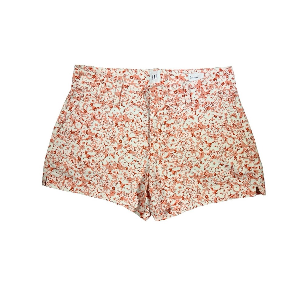 Gap Women's Chino Floral Pink Print, 3" Inseam, Size 4